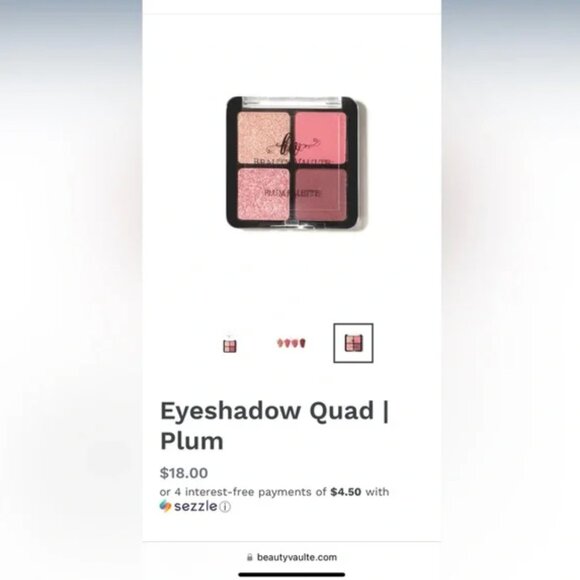 Beauty Vaulte Eyeshadow Quad | Plum Palette - Picture 2 of 5